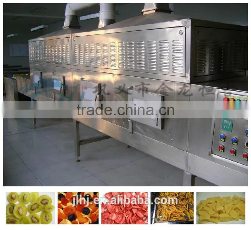 commercial indursrial food drying equipment/dried food dryer/Microwave Tunnel Dryer Machine