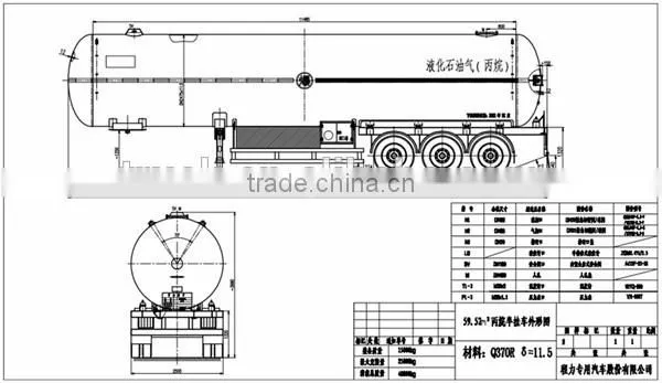 40m3 lpg gas trailer