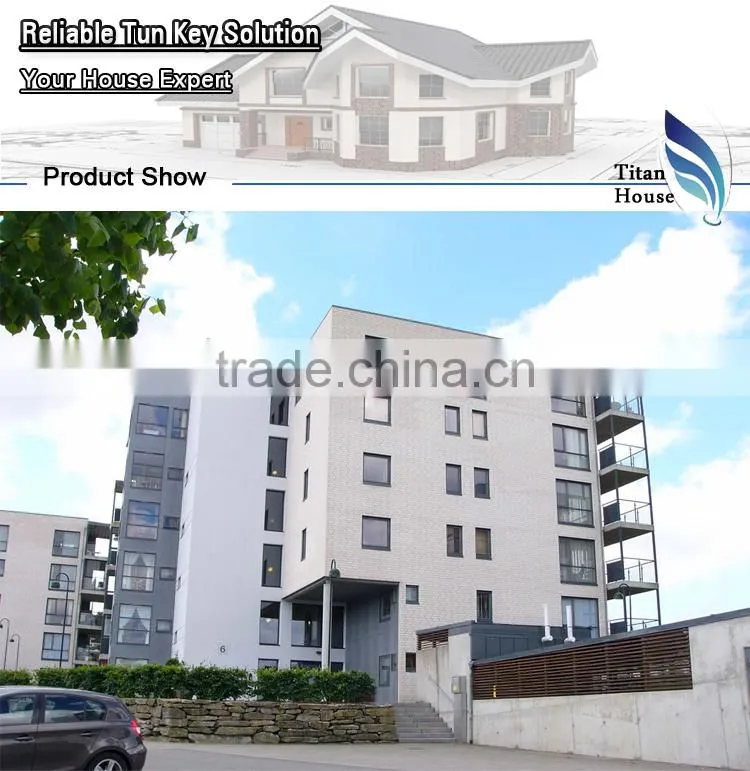 Easy Construction Steel Structure Prefab Modular Apartment Building with 3 Bedroom