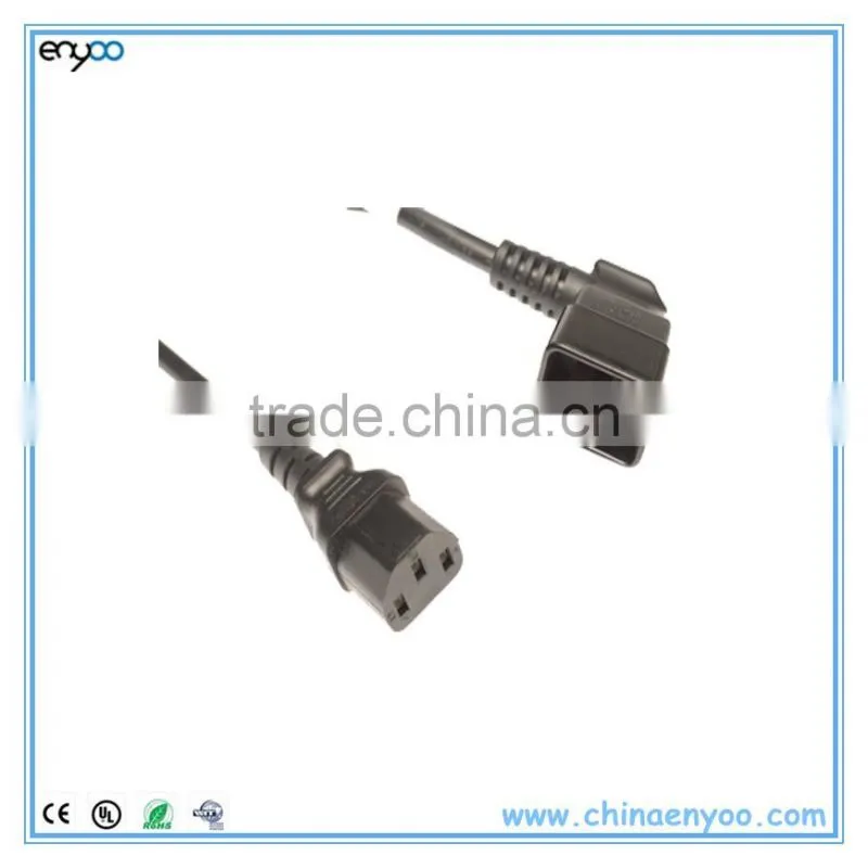 C20 Right Angle to C13 Power Cable - PC Power Cord