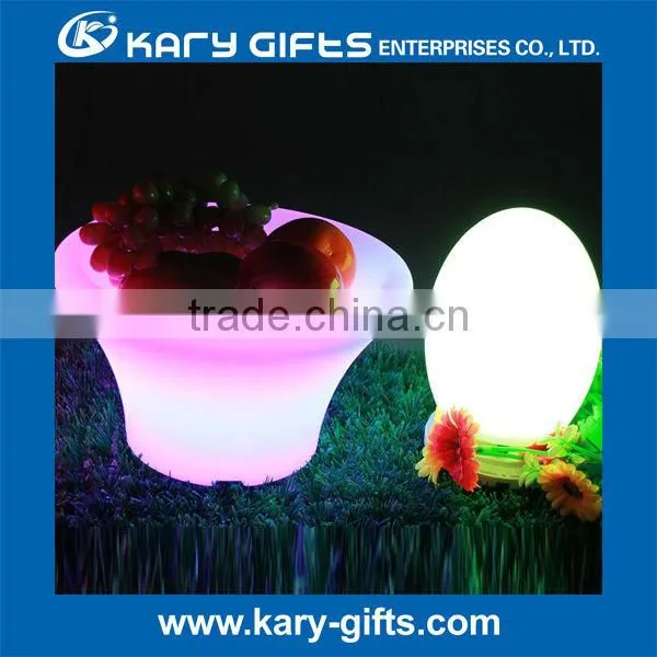 Plastic led light flower pot home & garden supplies fancy led fruit bowl