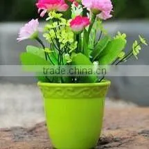 Garden supplies attractive colorful plastic wholesale flower pots