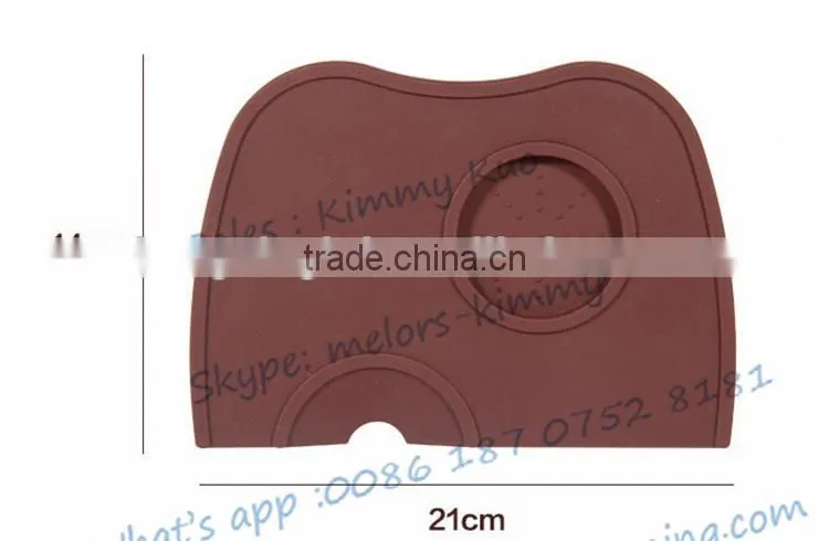Popular in caffe shop silicone tamper mat coffee accessories