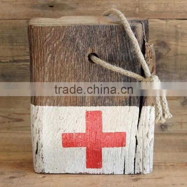 wooden painting door stop