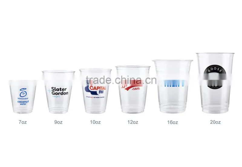 6oz PET cold drink cups 190ml