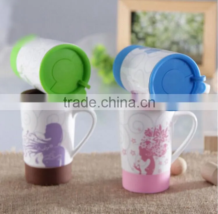 china coffee mugs with plastic lid,cheap mug