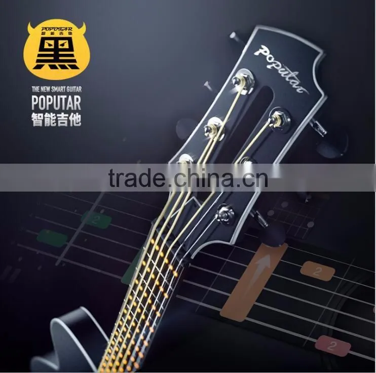 High Quality Smart Guitar For Beginner, Educational Teaching Guitar With Flashlight Mobile APP Game Instrument Fun Guitar