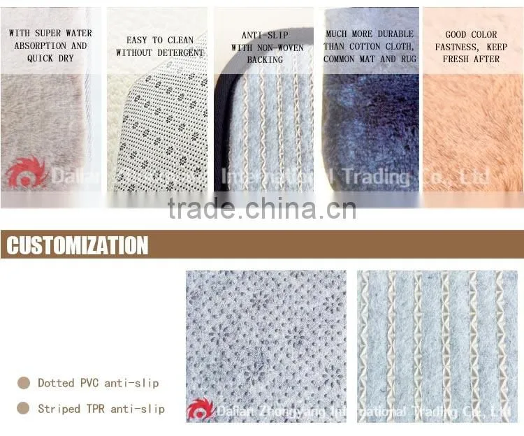 discount attachable living room anti-slip shaggy floor carpet
