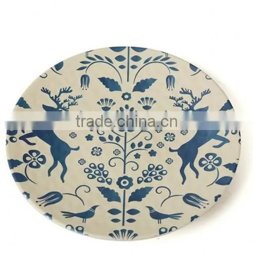 chinese factory bamboo fiber dinner plates with best desgin