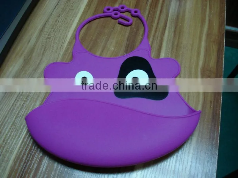 Food Grade Various Animal Design Silicone Baby Bib