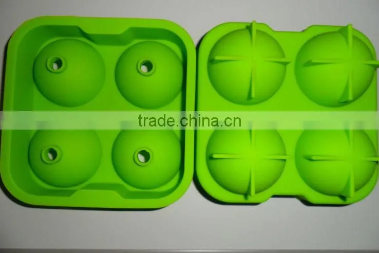 Ball shape silicone ice cube tray,customized silicone ice cube tray