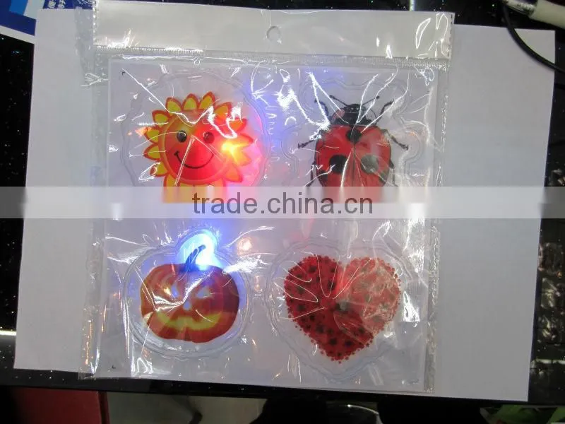 led light up pvc clothing patches