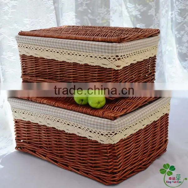 Beautiful rattan wicker Laundry basket with lids & large storage basket
