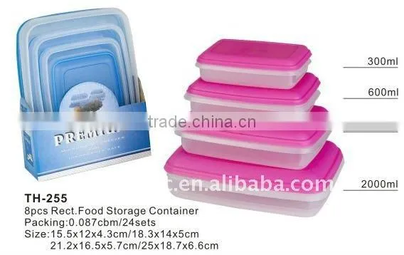 plastic storage container for lunch and vegetable