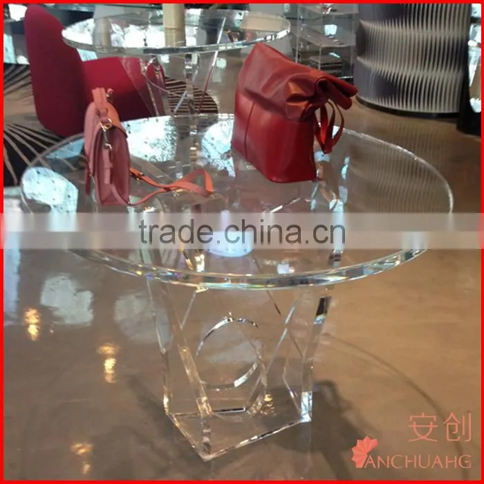 Custom made acrylic round table