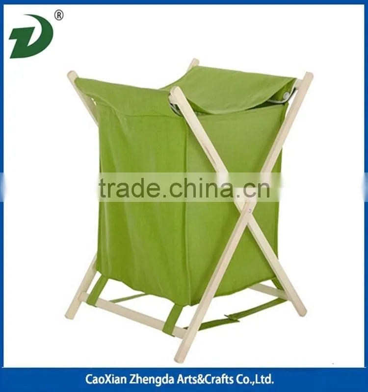 2017 new design high quality wholesale walnut wood laundry basket