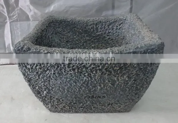 Garden fiber glass clay stone finish flower pot wholesale