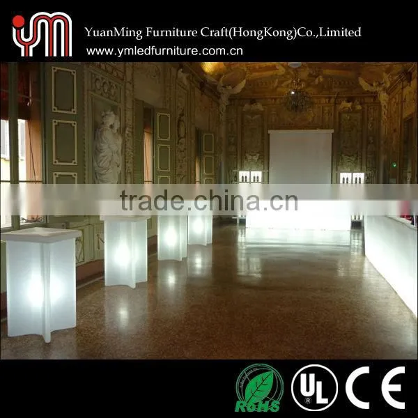 glow led plastic chair led bar stool