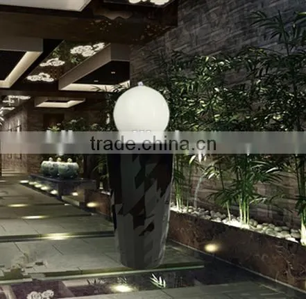 Boutique diamond surface fiber glass water fountain with led light