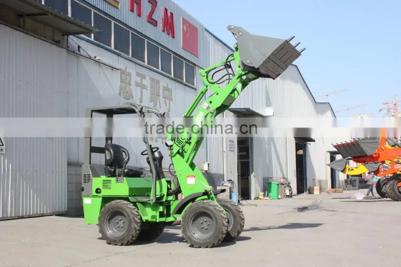 HZM 906 electric mini wheel loader ZL06 bucket with perkins