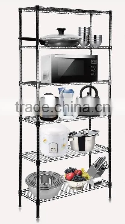 hot sale!! EU and USA fashionable model and classic 6 layer wire shelving
