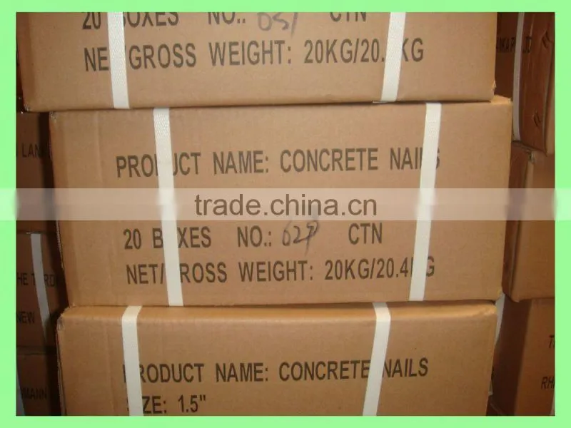 competitive price of concrete steel nails for India market