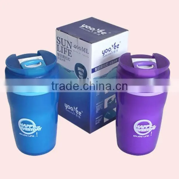 400ML Airtight Milk Mug With Lock Lid Lock Mug