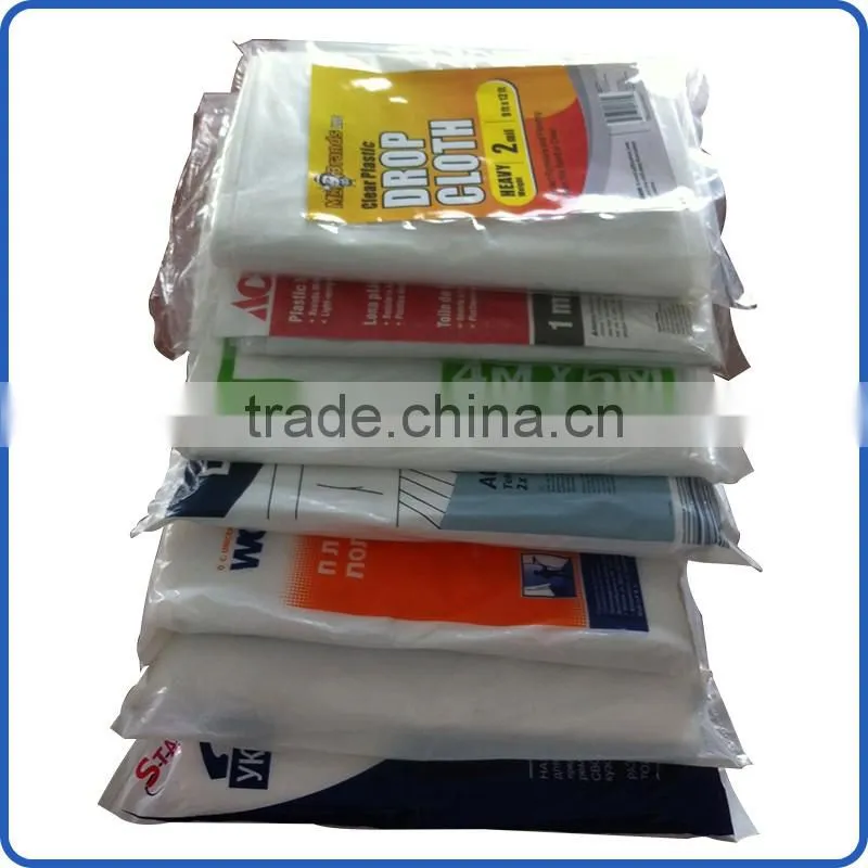 painter's disposable absorbent drop cloth 4m*12.5m