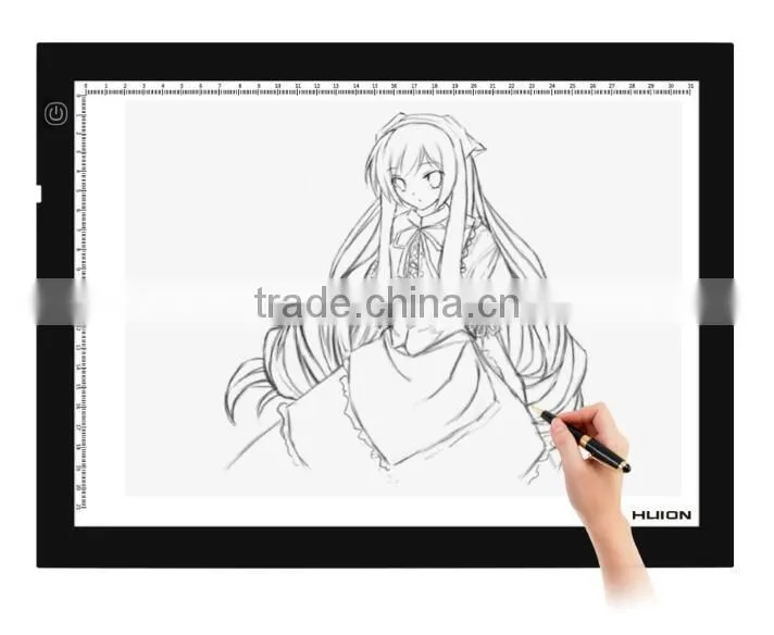 Factory price! HUION a4 light pad led usb power charge tracing board for Artists,Drawing,Animation