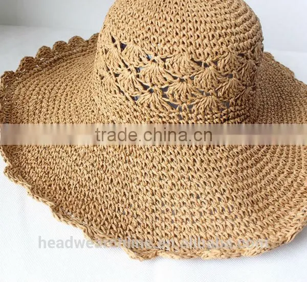 Summer Trendy Hollow-out Outdoor Sun Protection Straw Hats Sombrero