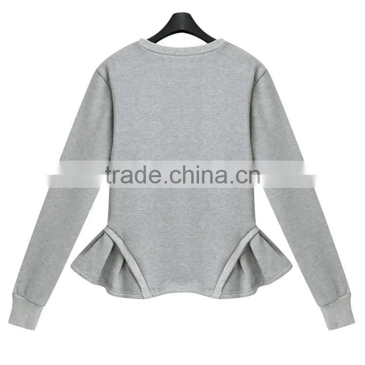 2014 Spring New Women Fleece Tracksuit Jacket And Pants Jumper Sweatshirt