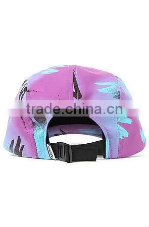 Purple baseball cap and hat wholesale custom sport hat 5 panel