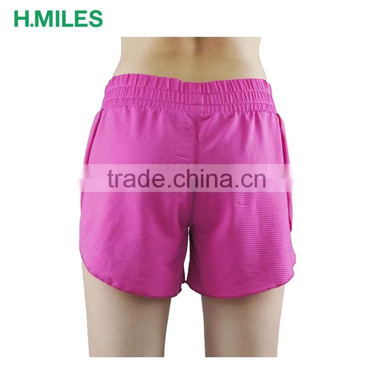 Sexy sport wear Comfortable polyester elastane loose running yoga shorts women
