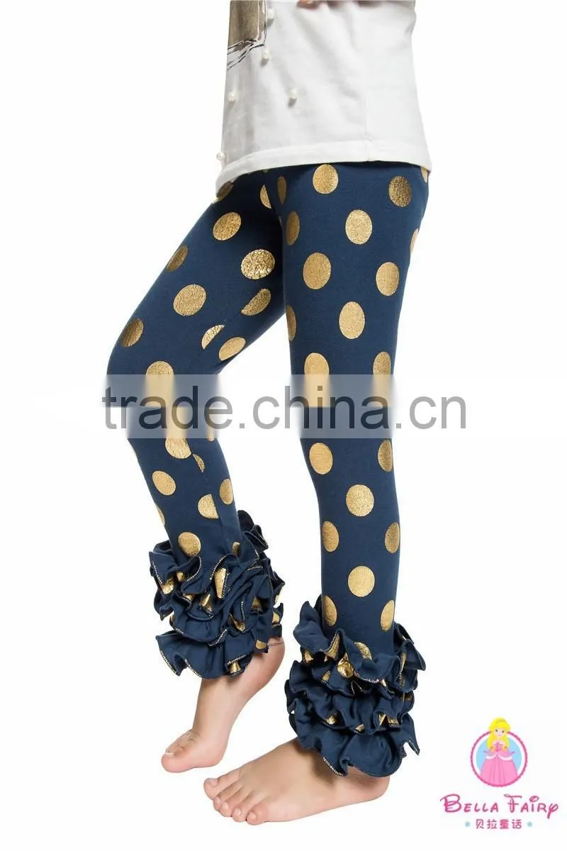 Wholesale kids ruffles pants baby girl ruffle pants