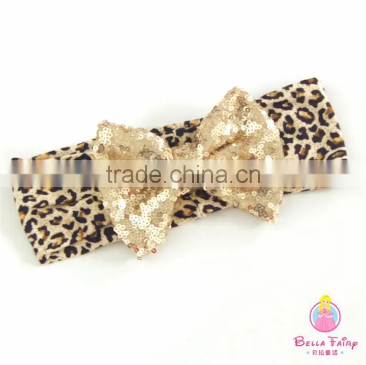 Fancy baby headbands Baby girl flower printed cotton headband