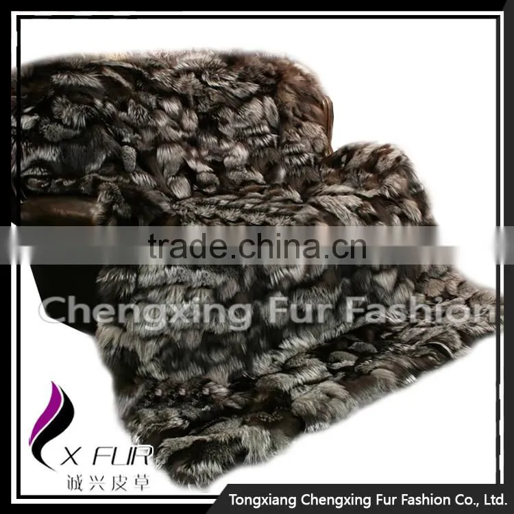 CX-D-116 New Design Bedding Sets / Fox Fur Blanket / Bed Cover