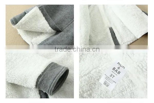 wholesale price cotton thickened toddler hoodie jackets wholesalers, hot sale baby wear designed for 2014 winter
