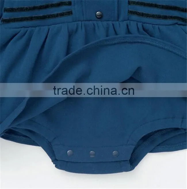 Western baby long slevee clothing winter toddler clothing dresses for autumn