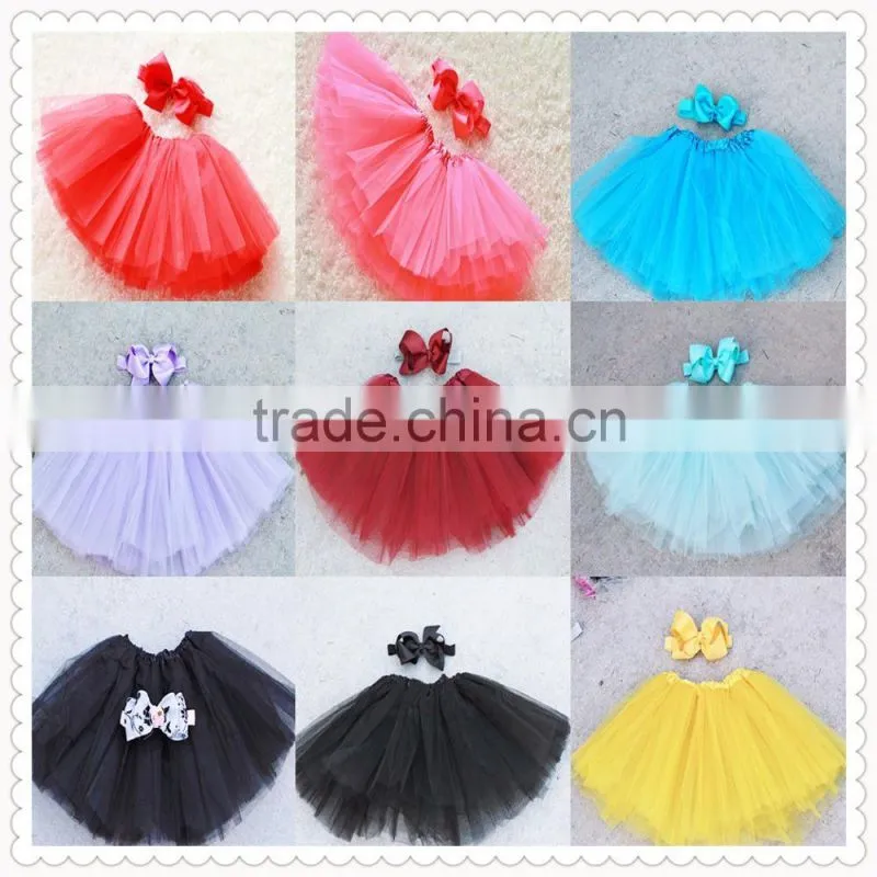 2015hot Sale!charming Red Chiffon Wholesale Girls Tutu Skirt, High Quality Girls Tutu Skirt