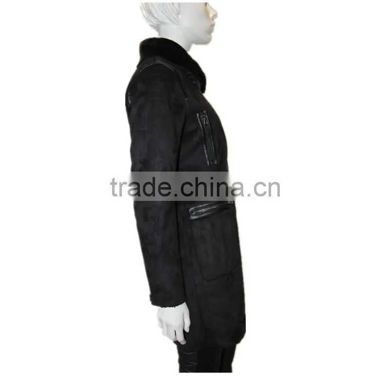 2014-2015 new design lady sherpa faux fur coat