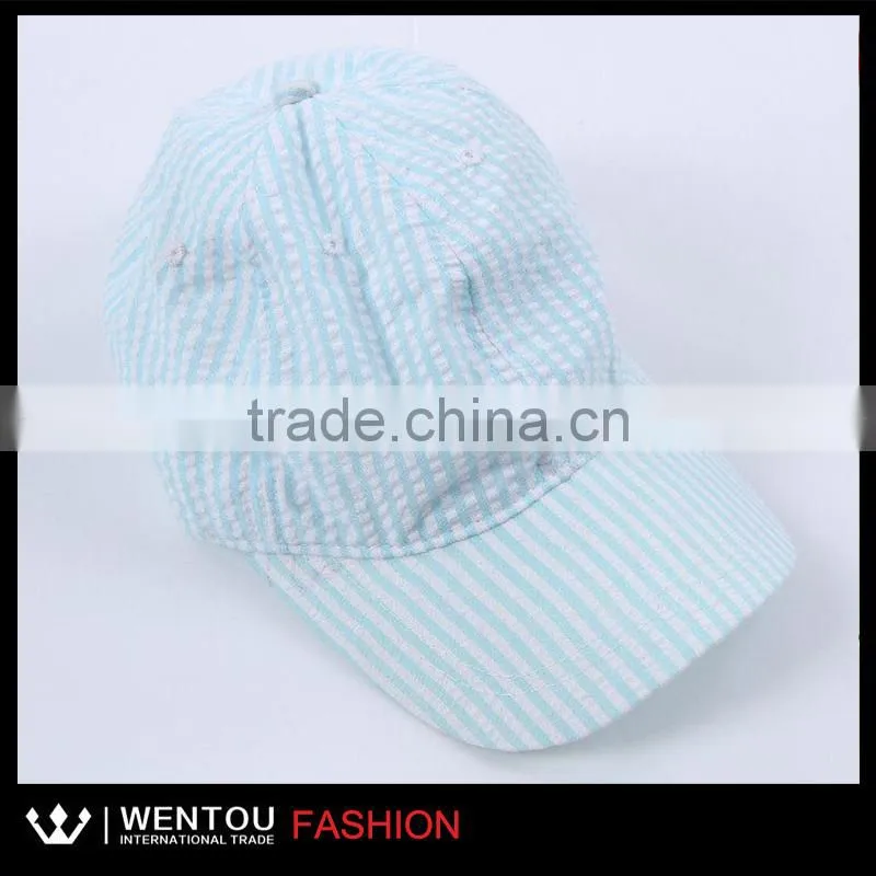 Wholesale Hot Sale Seersucker Promotional Baseball Cap