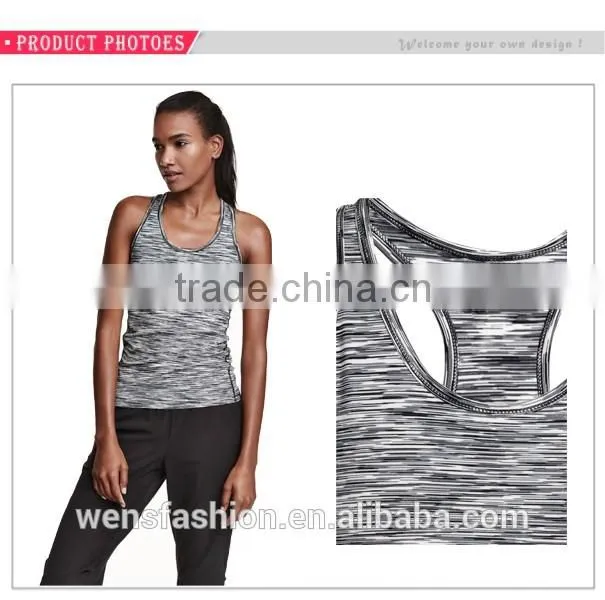 Wholesale Custom Lycra Ladies Singlet Women Sexy Yoga Fitness Tank Top