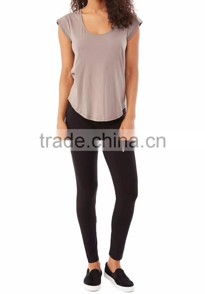 Solid black color custom yoga pants wholesale tight yoga pants