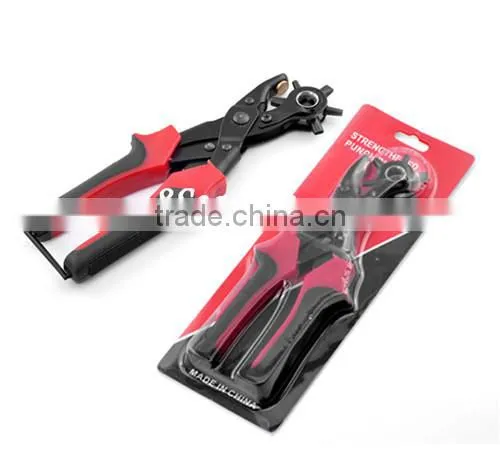 Jewelry Tools Red Hand Pliers Leather Belt Hole Punches