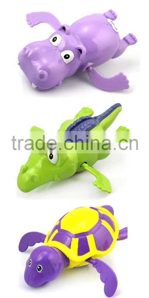 2014 hot summer toys, bath plastic toy, crocodile swimming toy