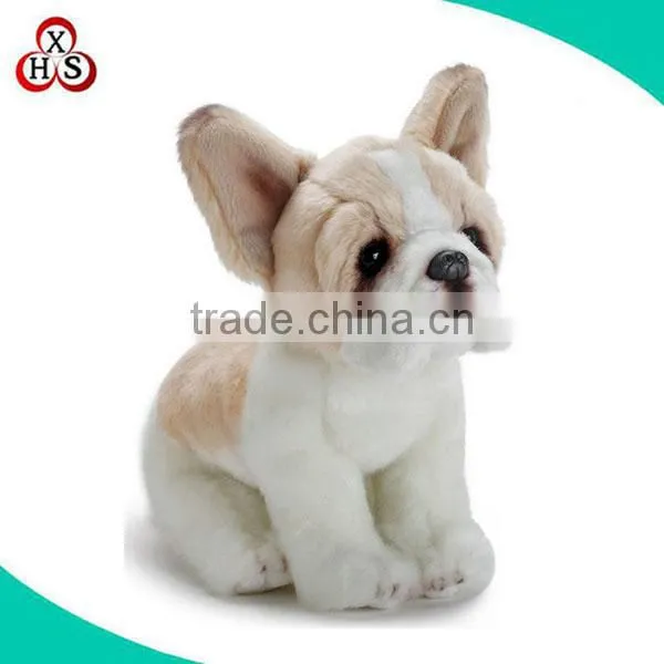 high quality custom animal plush stuffed toy french dog plush toy
