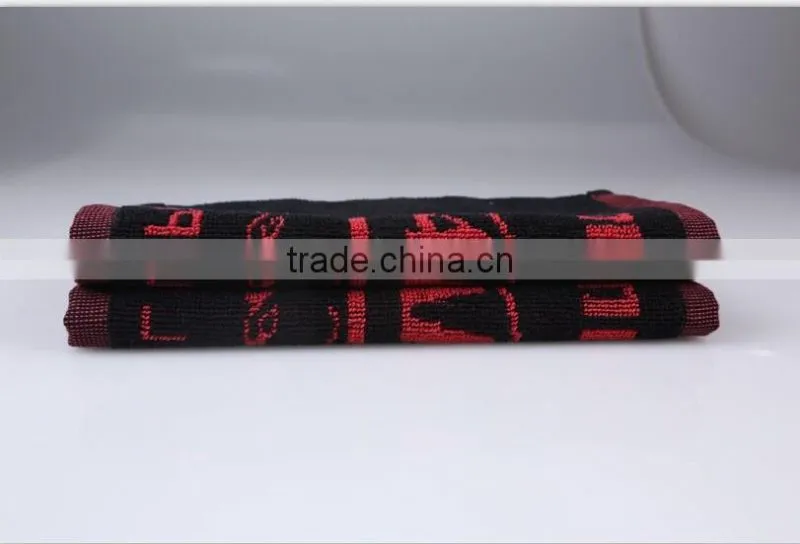 100% cotton yarn dyed figured gym towels