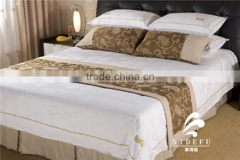 Customized professional hotel textile bed linen bedsheet duvet cover high quality