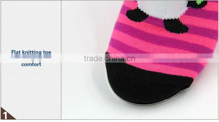 china panda printing socks/custom baby lovely socks/socks