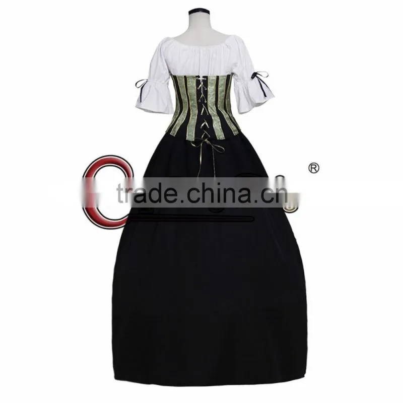 Custom Made Medieval Victorian Renaissance Ball Gown for Adult Women Cosplay Costume